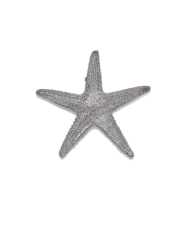 Delicate sterling silver starfish pendant