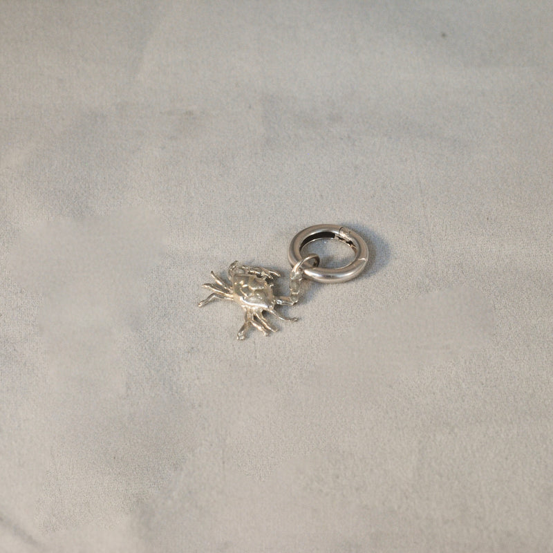 Vibrant Blue Crab Necklace