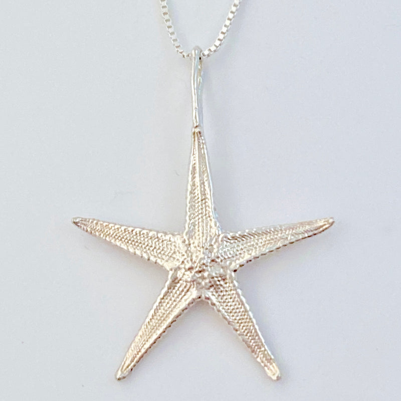 Amazon.com: MORGAN & PAIGE 925 Sterling Silver Starfish Pendant Necklace  With 18