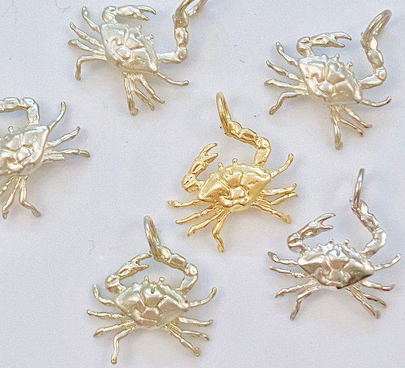 Gold and silver crabs
